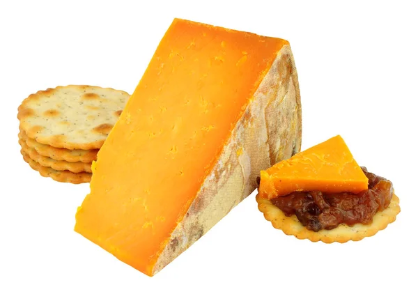 Rutland Red Cheese Wedge — Stock Photo, Image