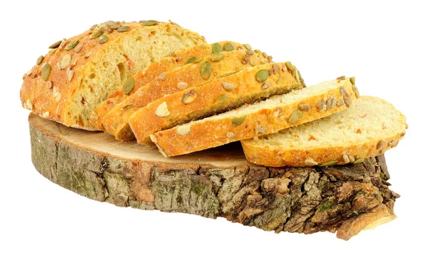 Pompoenpitten gedekt wortel brood Bloomer Loaf — Stockfoto