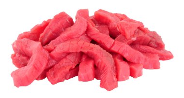 Fresh Raw Beef Stir Fry Strips clipart