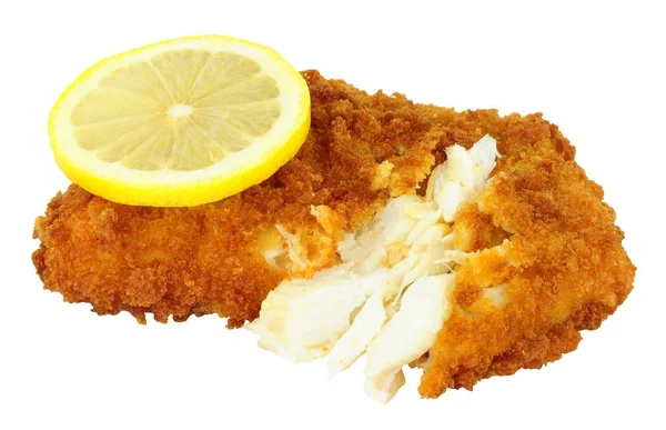 Breadcrumb Covered Cod Fish Fillet — Stock Photo, Image