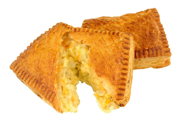 Сыр и слайсы пирога с луком — стоковое фото