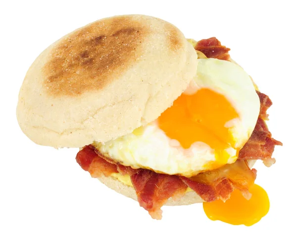 Huevo y Bacon Muffin Sandwich — Foto de Stock
