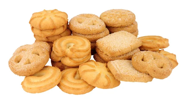 Group Of Danish Butter Biscuits — Stock Photo, Image