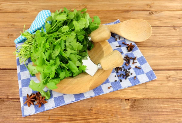 Bunch Of Fresh Coriander Herb — Stok Foto