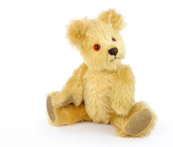 Old Scruffy Cute Teddy Bear Soft Toy — Stock Photo, Image