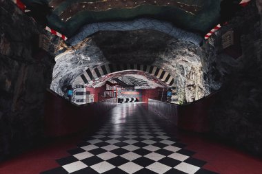 Stockholm, İsveç 'teki Kungstradgarden Metro İstasyonu