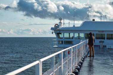 İsveç, Feribot Güvertesi 'nden Baltık Denizi Manzarası