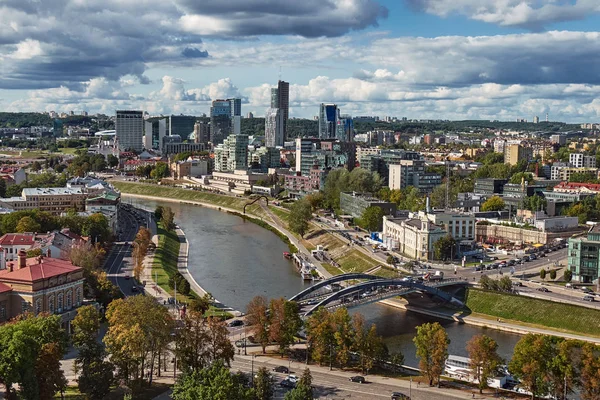 Vue Aérienne De Vilnius, Lituanie — Photo