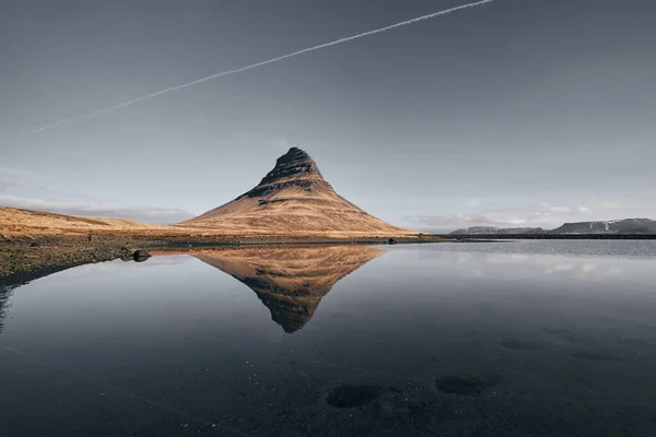 Ландшафт Гори Кіркджуфелл Восени Грюндарфйордюр Ісландія — стокове фото