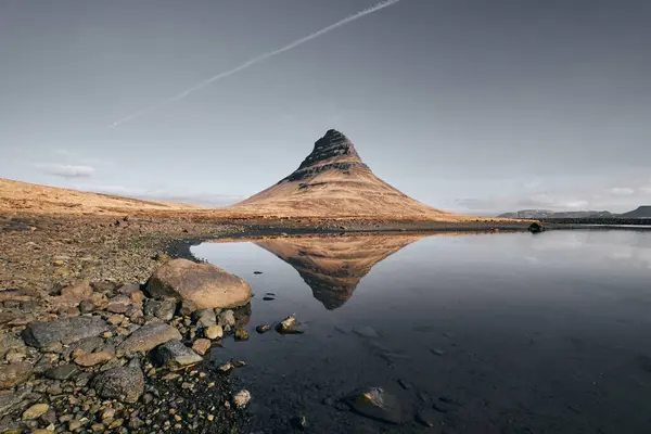 Krajina Hory Kirkjufell Podzim Grundarfjordur Island — Stock fotografie