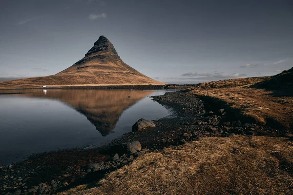 Krajina Hory Kirkjufell Podzim Grundarfjordur Island — Stock fotografie