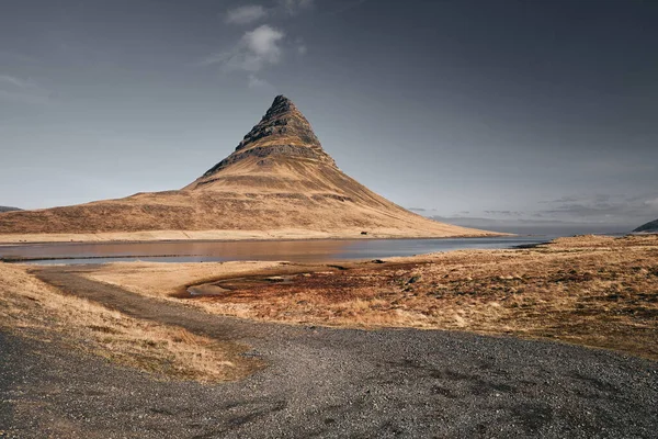 Krajina Hory Kirkjufell Podzim Grundarfjordur Island — Stock fotografie