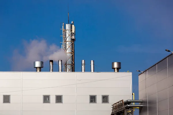 Anlage für die produzierende chemische Industrie. — Stockfoto