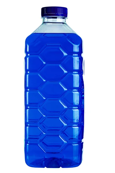 Plastic canister with nonfreezing liquid. — Stock Photo, Image