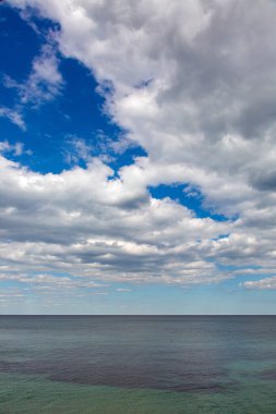 Deniz yatay, dikey görüntü.