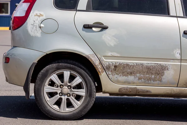 Araba sonra trafik kazası.