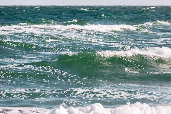 De zee storm Golf, mariene achtergrond. — Stockfoto