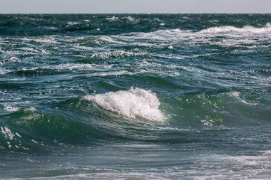 Fırtına dalga deniz, deniz arka plan.