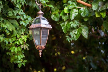 Lamba sokak aydınlatma bırakır.