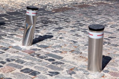 Geri çekilebilir elektrik baba metalik, kaza trafik kazası. 