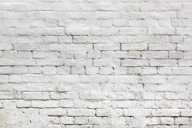 Doku beyaz tuğla duvar.