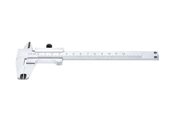 Una Pinza Vernier Herramienta Aislada Sobre Fondo Blanco —  Fotos de Stock
