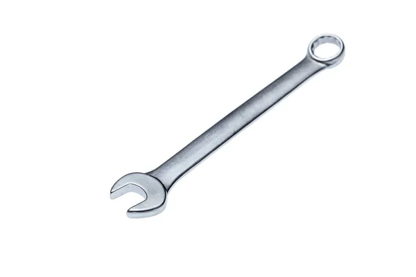 Spanner Wrench Isolated White Background Mechanic Hand Tool — Zdjęcie stockowe