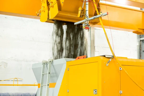 Automatische Betonmischanlage Für Die Betonproduktion Einem Industriebetrieb — Stockfoto