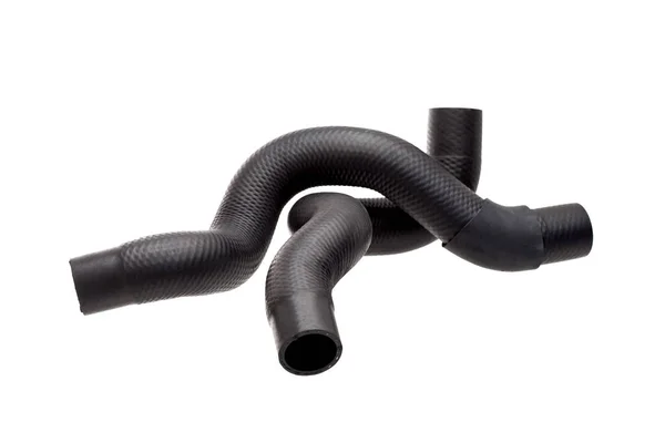 Genuine Reinforced Radiator Pipes Made Black Hard Rubber Stiffeners New — 스톡 사진