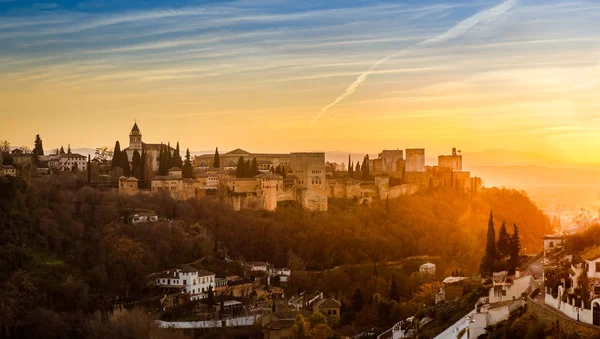 Solnedgång i Granada — Stockfoto