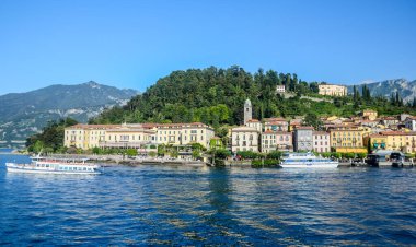 İtalya, Como Gölü 'nde tekne gezisi.