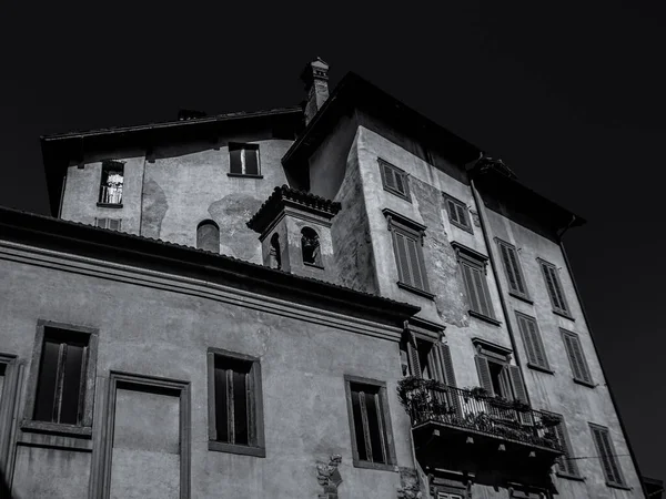 Casas Cidade Velha Bergamo Itália — Fotografia de Stock