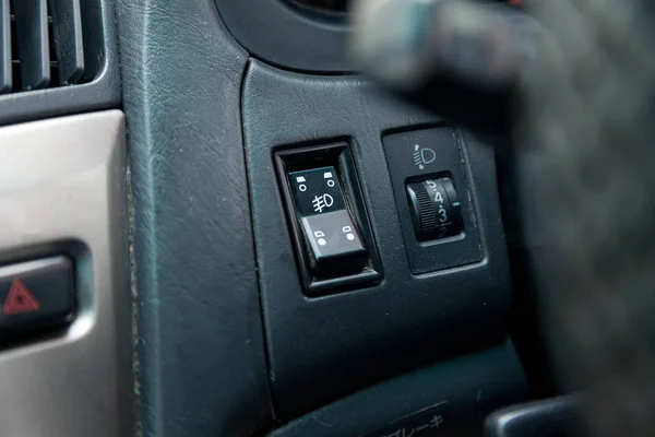 View to the gray interior of Toyota Harrier or Lexus RX300 with — Stock Photo, Image