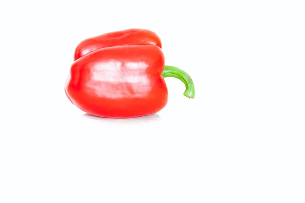 Red bell pepper, green natural tasty and appetizing vegetable gr — Stock Photo, Image