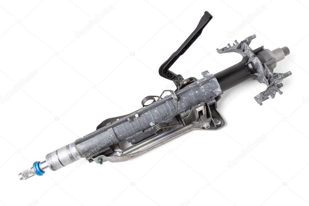 Car steering column - a car control system with the function of transmitting torque from the  wheel to gear. Includes ignition switch, direction indicator and light switch, auto undercarriage repair.