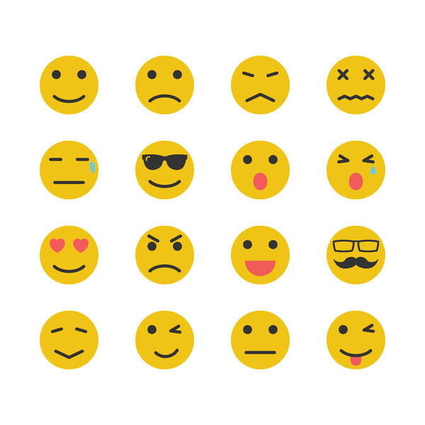 yellow emotion icons