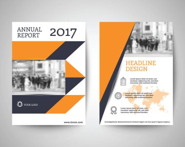 turuncu ve siyah flyer a4 şablonu