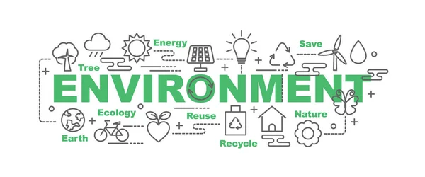 Environment vector banner — Stock Vector