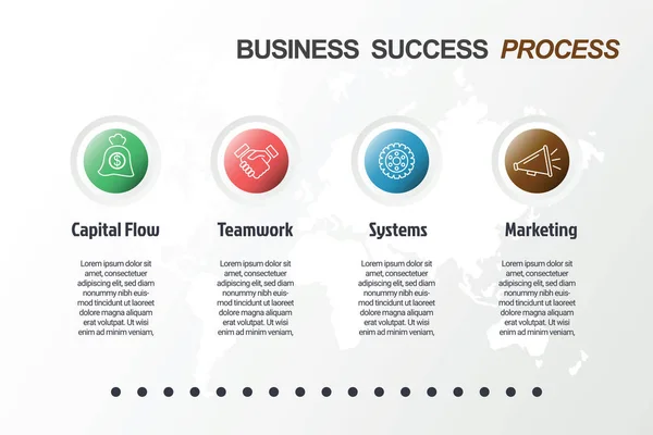 Business minimale infographic sjabloon — Stockvector