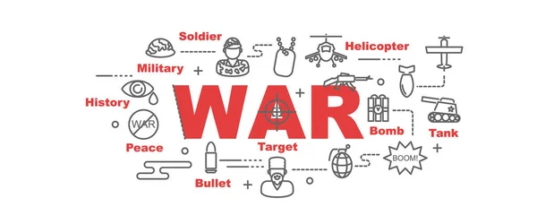 Banner vector de guerra — Archivo Imágenes Vectoriales