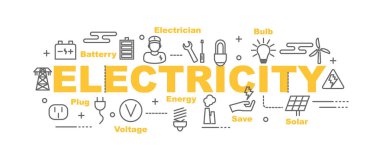 Elektrik vektör afiş