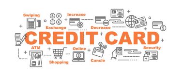 kredi kartı vektör afiş