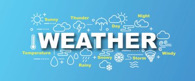 Hava vektör afiş