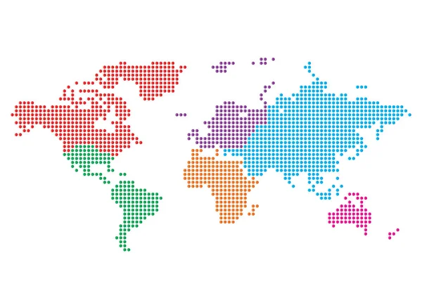 Punto de mapa colorido — Vector de stock