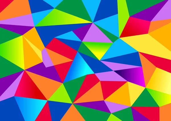 Bunte abstrakte Polygon 2 — Stockvektor