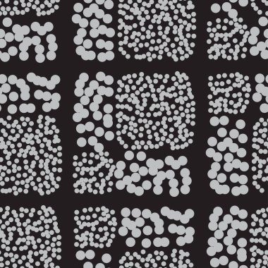 Daire karo gri siyah Seamless Modeli