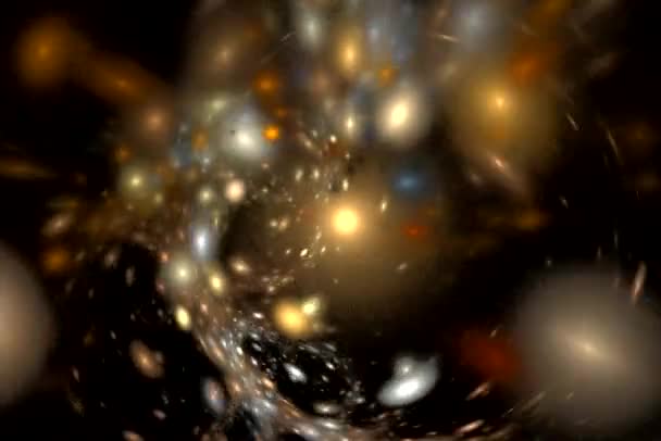 Kleur bubbels van licht — Stockvideo