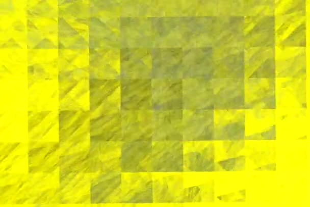 Yellow squares and rotating shadows — Stock Video