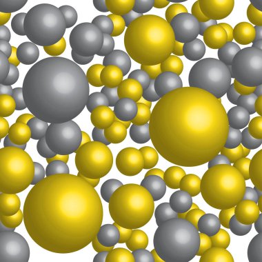 Altın ve Gümüş Top Seamless Modeli