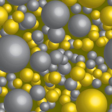 Altın ve Gümüş Top Seamless Modeli